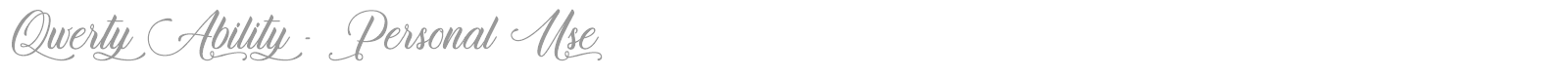 Qwerty Ability font preview